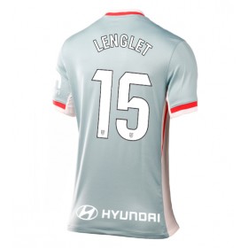 Dámské fotbalový oblečení Atletico Madrid Clement Lenglet #15 Venkovní košile 2024-25 Krátkým Rukávem